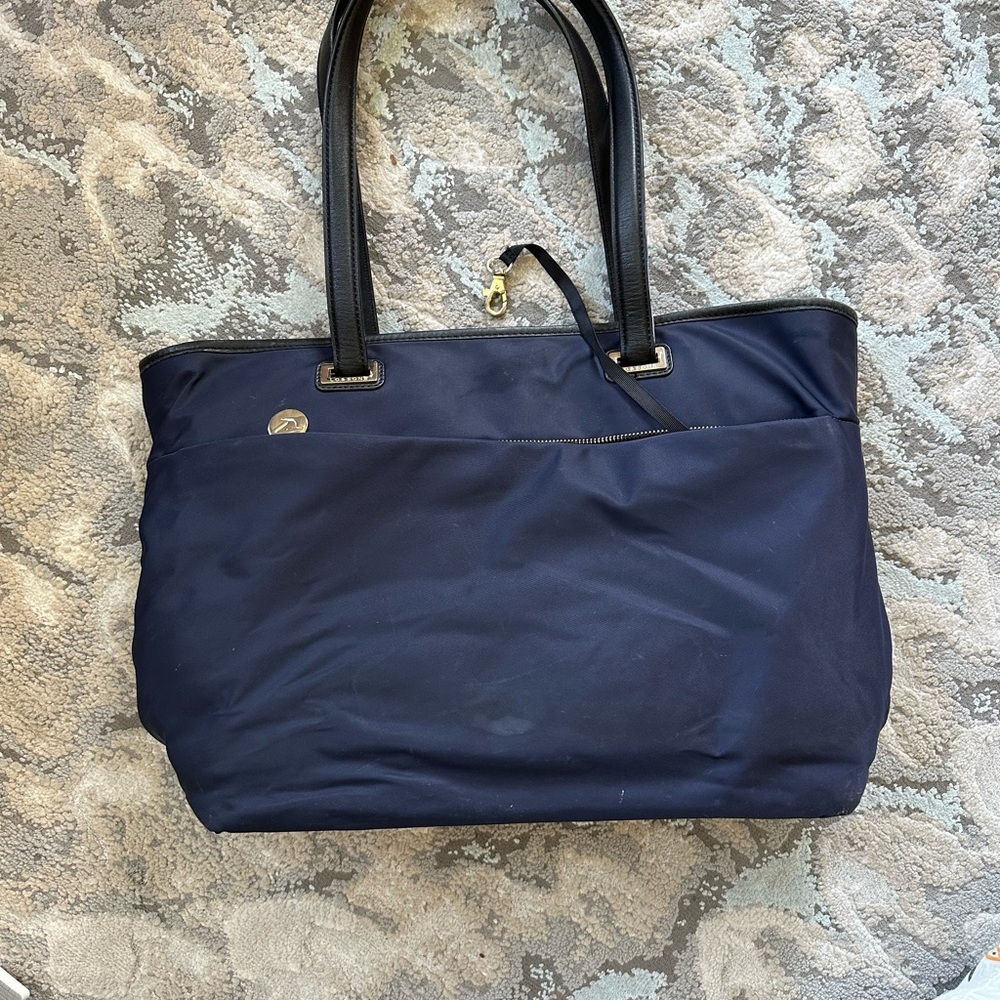 Lo & Sons Blue and Black Tote Bag